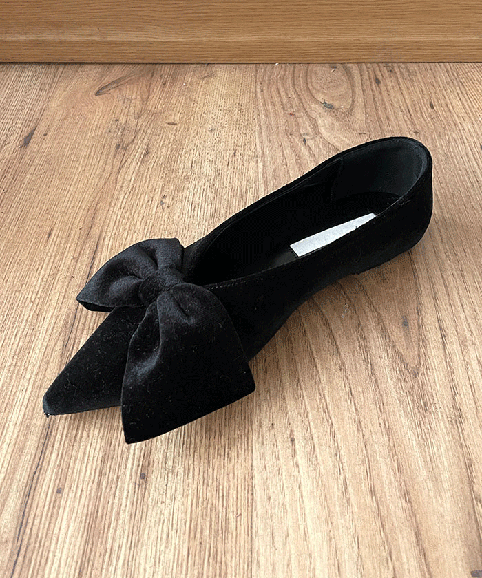 Ribbon Flat Shoes [230-250]